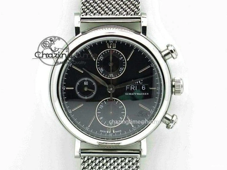 MIROTIME 0523 Compact Mark XVIII IW327001 SS Mk Maker Best Edition Black Dial On SS Bracelet A 7301